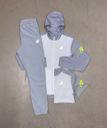 ASICS Grey/White Two Tone AEG Icon x Pants Bundle