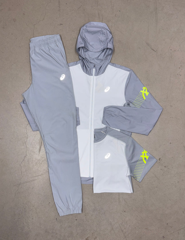 ASICS Grey/White Two Tone AEG Icon x Pants Bundle