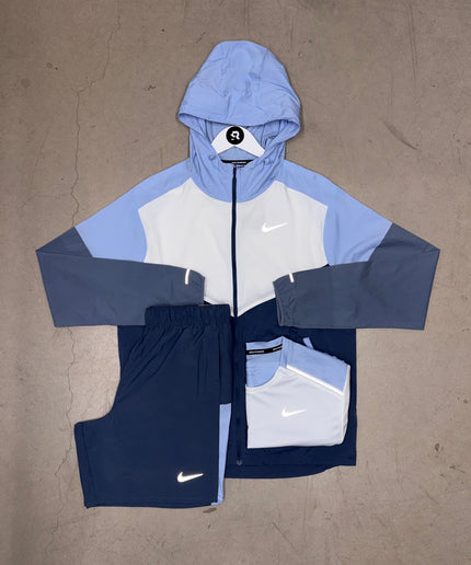 Nike Cobalt Bliss Windrunner Jacket x Ice White/Cobalt Miler Bundle Set