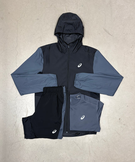 ASICS Grey/Black Colour Block Core Full Bundle