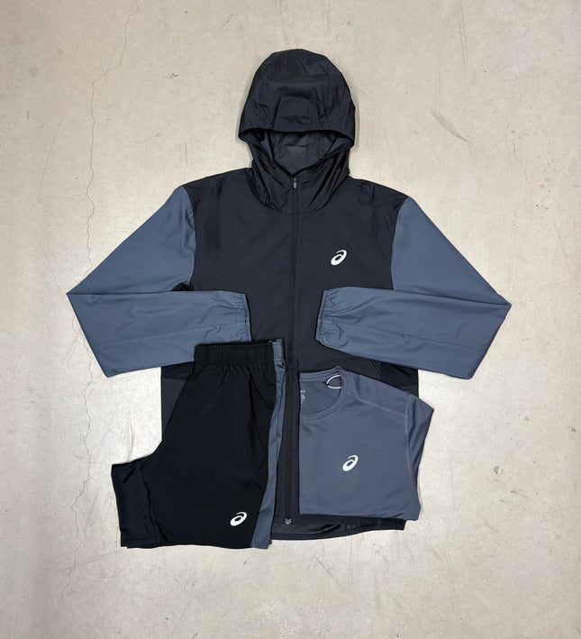 ASICS Grey/Black Colour Block Core Full Bundle