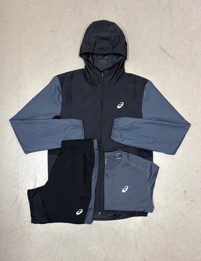 ASICS Grey/Black Colour Block Core Full Bundle
