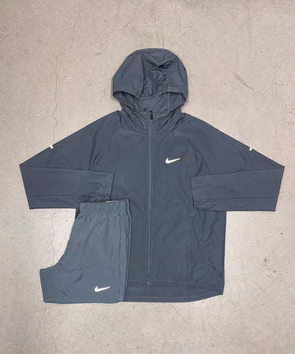 Nike Grey Repel Windrunner Jacket x Challenger Shorts Set