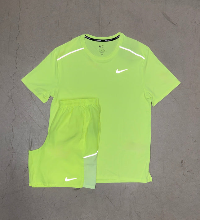 Nike Season 2 Volt Yellow Dri-Fit Miler Full Set