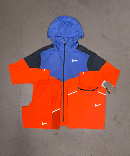 Nike Total Orange/Royal Pulse Impossibly Light Jacket Full Bundle