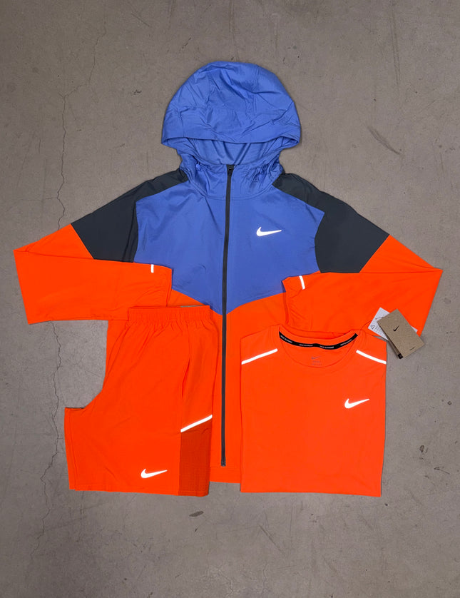Nike Total Orange/Royal Pulse Impossibly Light Jacket Full Bundle