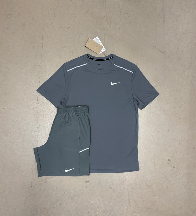 Nike Smoke Grey New Miler Dri-Fit Full Set