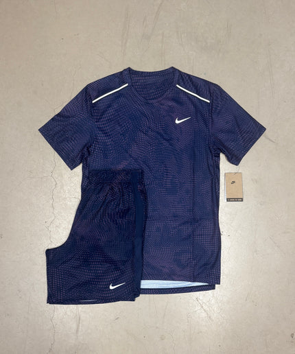 Nike Navy/Pink Dri-Fit Patterned Full Set