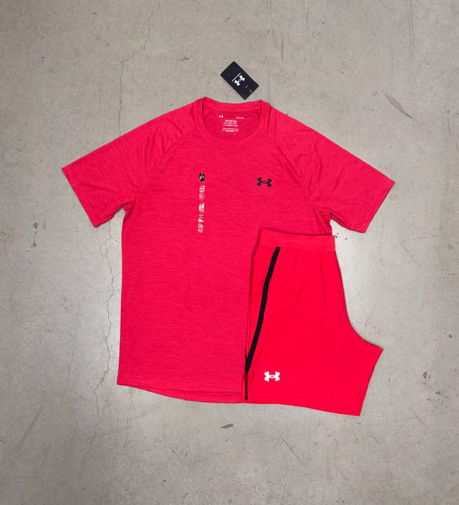 Under Armour Racer Red Tech SS Full Set