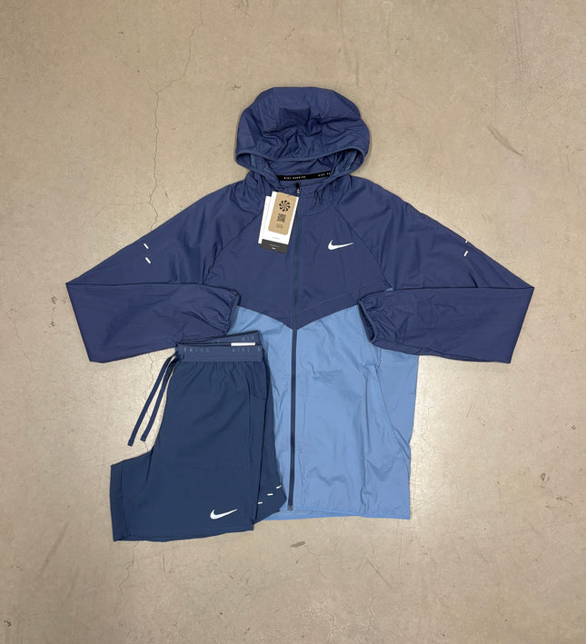 Nike Diffused Blue/Work Blue Stride Jacket x Stride Shorts Full Set