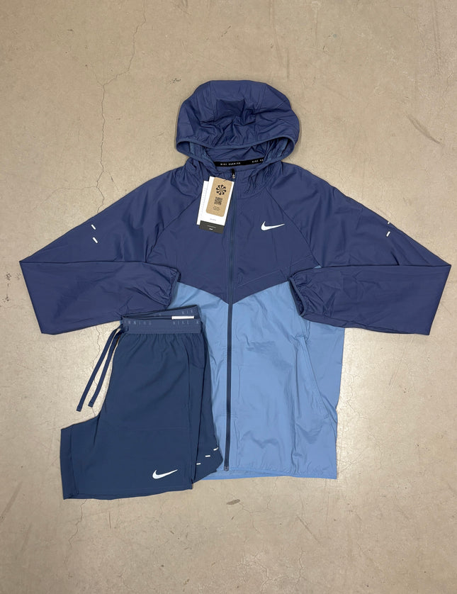 Nike Diffused Blue/Work Blue Stride Jacket x Stride Shorts Full Set
