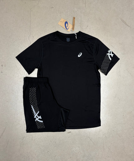 ASICS Black Icon SS Tee x ASICS Black Icon Shorts