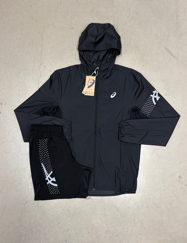 ASICS Black Icon SS Jacket x ASICS Black Icon Shorts