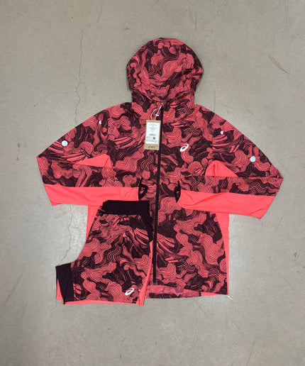 ASICS Hot Red Fujitrail Windrunner x 5" Hot Red Fujitrail Set