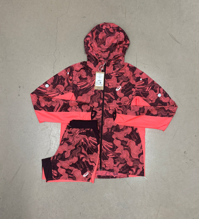 ASICS Hot Red Fujitrail Windrunner x 5" Hot Red Fujitrail Set