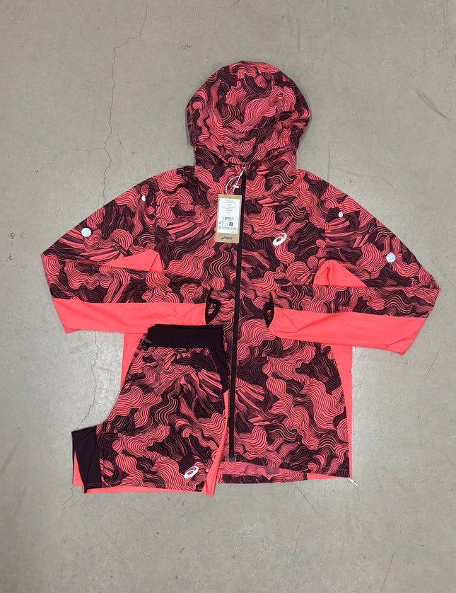 ASICS Hot Red Fujitrail Windrunner x 5" Hot Red Fujitrail Set