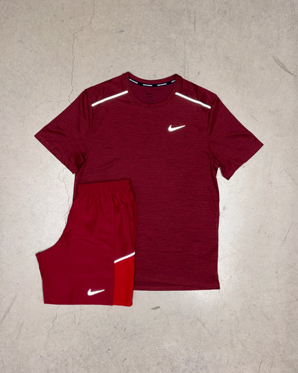 Nike Hot Red Dri Fit Miler Full Set