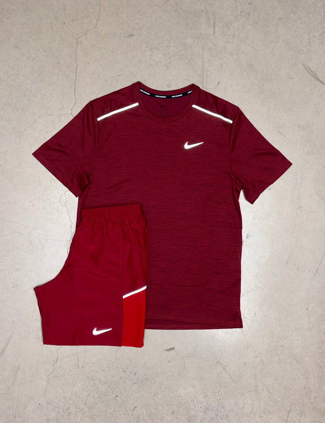 Nike Hot Red Dri Fit Miler Full Set