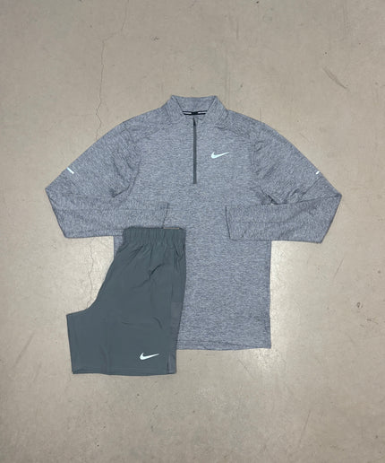 Nike Grey Stride 1/4 Zip x 7" Grey Challenger Shorts