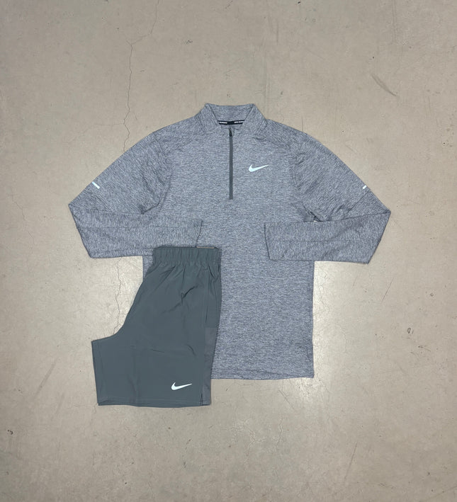 Nike Grey Stride 1/4 Zip x 7" Grey Challenger Shorts