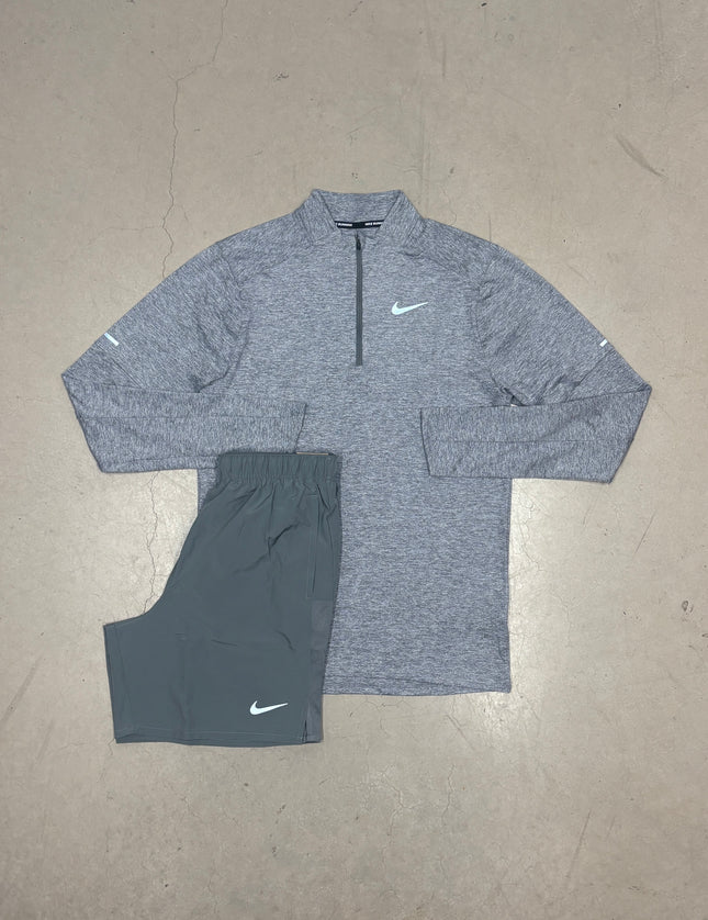 Nike Grey Stride 1/4 Zip x 7" Grey Challenger Shorts
