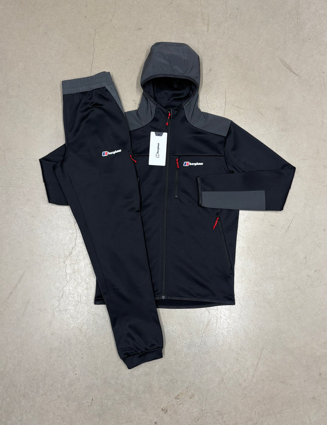 Berghaus Black/Carrier Grey Lonnen Poly Tracksuit