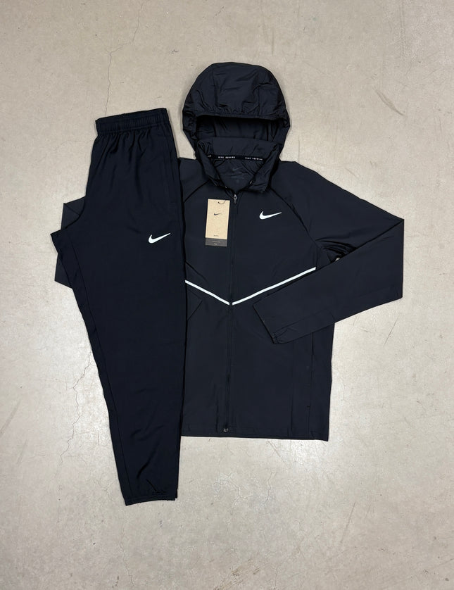 Nike Black Reflective Centre Repel Jacket x Black Challenger Pants
