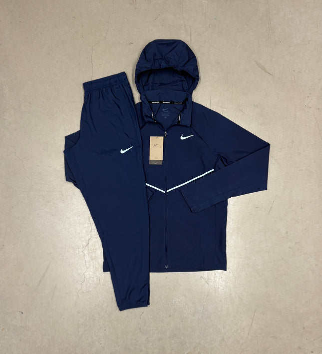 Nike Midnight Navy Reflective Centre Repel Jacket x Midnight Navy Challenger Pants