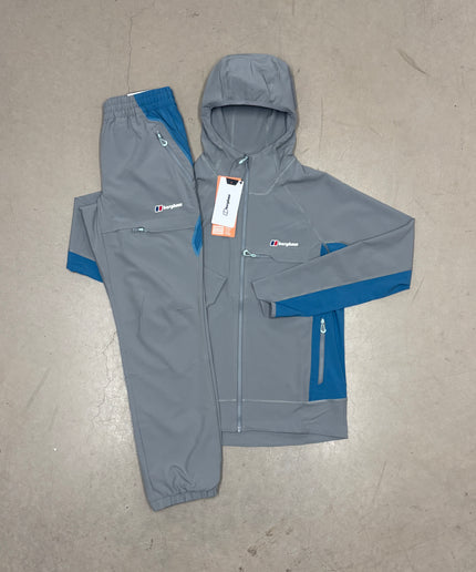 Berghaus Grey/Blue Wavertree Jacket x Pants Full Tracksuit