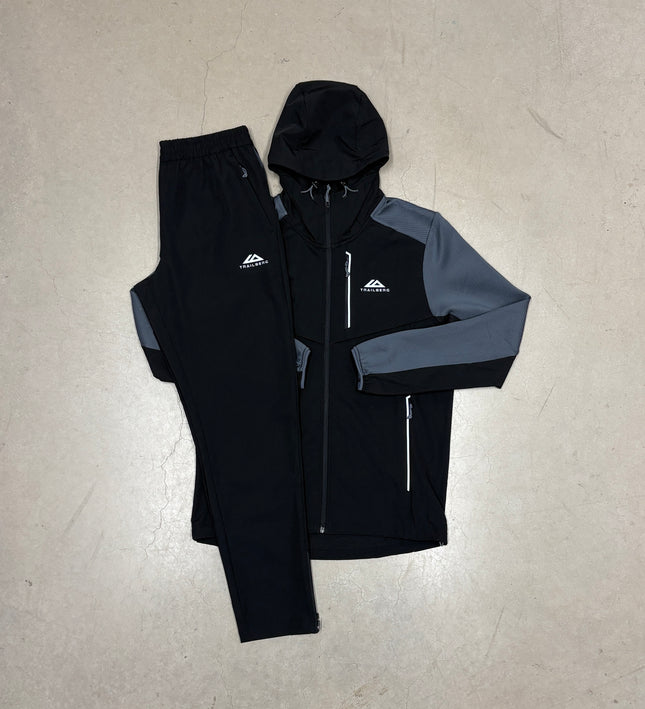 Trailberg Black/Grey Rapid Dash Full Tracksuit