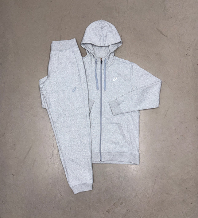 ASICS Grey Club Hooded Fleece Full Tracksuit
