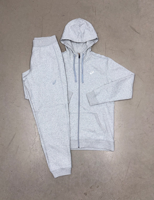 ASICS Grey Club Hooded Fleece Full Tracksuit