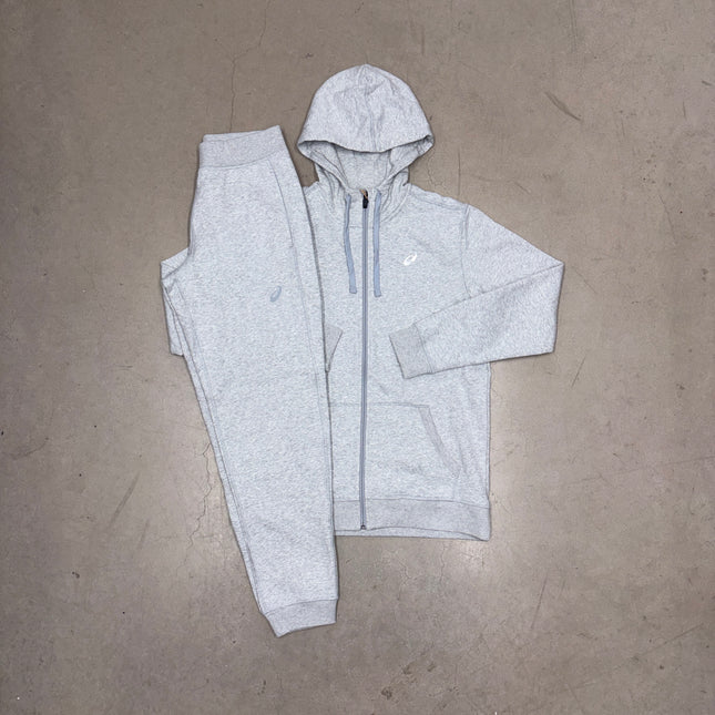ASICS Grey Club Hooded Fleece Full Tracksuit