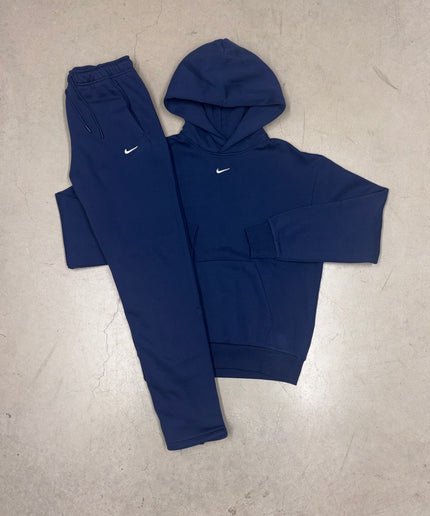 Nike Midnight Navy Overhead Baggy Jumper x Midnight Open Wide Leg Joggers