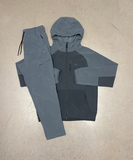 Nike New Double Grey Dri-Fit Unlimited Cargo Full Tracksuit