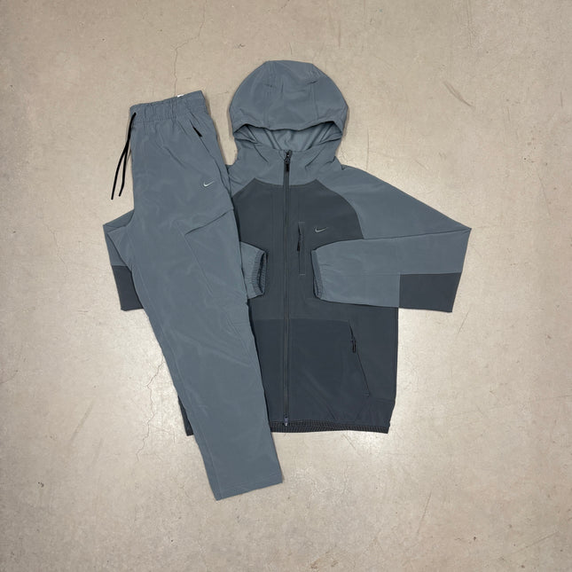 Nike New Double Grey Dri-Fit Unlimited Cargo Full Tracksuit