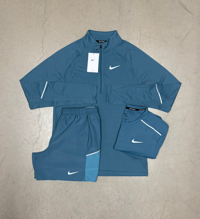 Nike Slate Blue Therma-Fit Running Matching Full Bundle
